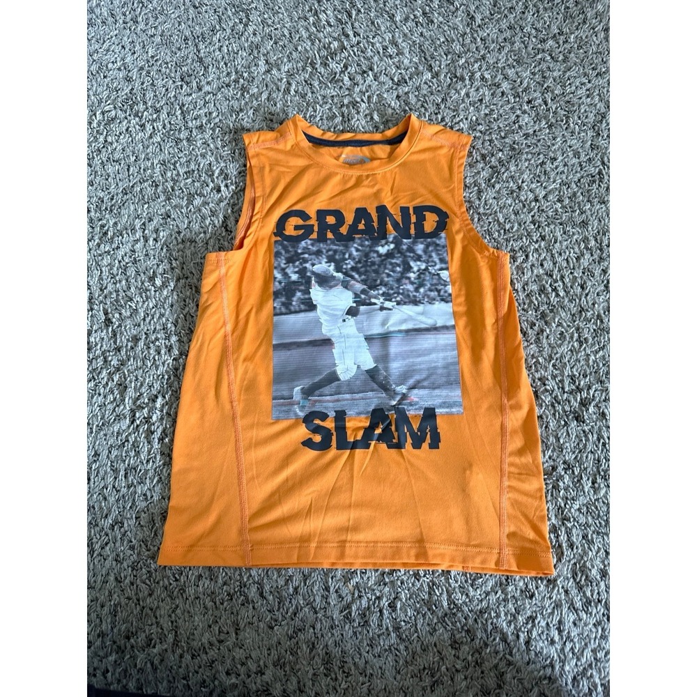 MTA Sports Boys Orange "Grand Slam"‎ Tank Size M (8)